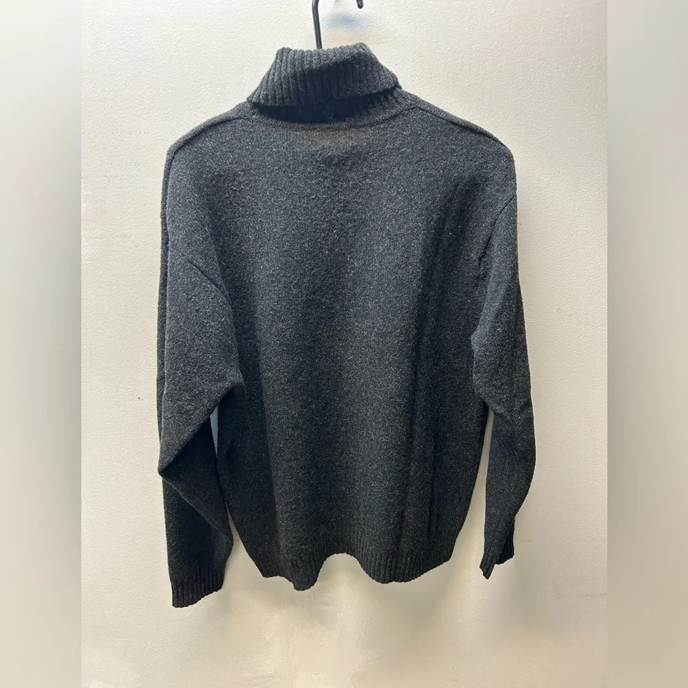 J. Crew Vintage Charcoal 100% Lambswool Sweater